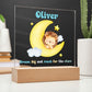 Personalized Night Light with Moon & stars, Сustom Name Night Light, Kids Room Lamp,Custom name light Personalized night light for Children