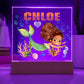Mermaid Nightlight for kids Room Decor, Personalized Night light, Custom Name night light, Children's night light Baby name sign lamp gift
