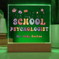 School Psychologist Gift Acrylic Plaque School psychologist Decor Desk name plate  School psychologist Sign Custom Office Decor New Job Gift