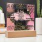 Daily She is Affirmations Acrylic Plaque Daily reminders LED Light Decor Mental Health Well being Art Motivational Decor Self Love