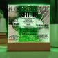 Daily She is Affirmations Acrylic Plaque Daily reminders LED Light Decor Mental Health Well being Art Motivational Decor Self Love