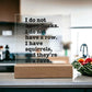 Sarcastic Funny sign Office decor, Gift for friend, Hot Mess Funny Desk sign, HIlarious office decor, I do not have ducks