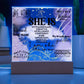 Daily She is Affirmations Acrylic Plaque Daily reminders LED Light Decor Mental Health Well being Art Motivational Decor Self Love