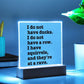 Sarcastic Funny sign Office decor, Gift for friend, Hot Mess Funny Desk sign, HIlarious office decor, I do not have ducks