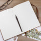 Personalized Vegan Leather Journal For Women Vintage Style Hardcover Novelty Secret Diary Gift For Her Unique Custom Wedding Gift for Couple