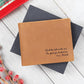 Fishing Gift Personalized Boyfriend Leather Wallet Husband Gift Fisherman Wallet Funny Anniversary Gift Bride Gift to Groom on wedding day