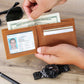 Fishing Gift Personalized Boyfriend Leather Wallet Husband Gift Fisherman Wallet Funny Anniversary Gift Bride Gift to Groom on wedding day