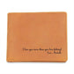 Fishing Gift Personalized Boyfriend Leather Wallet Husband Gift Fisherman Wallet Funny Anniversary Gift Bride Gift to Groom on wedding day