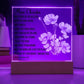 Baptism Gift Girl Personalized Baby Girl Acrylic Plaque Gift Nursery art Godchild Baptism Sign Dedication Gift Nursery Decor LED Night Light