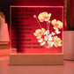 Baptism Gift Girl Personalized Baby Girl Acrylic Plaque Gift Nursery art Godchild Baptism Sign Dedication Gift Nursery Decor LED Night Light