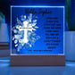 Baptism Day Gift for Girl, Baptism Gift For Godchild, First Communion Gift For Goddaughter Gift From Godparents Dedication Cross Gift Girl