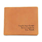 Fishing Gift Personalized Boyfriend Leather Wallet Husband Gift Fisherman Wallet Funny Anniversary Gift Bride Gift to Groom on wedding day