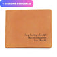 Fishing Gift Personalized Boyfriend Leather Wallet Husband Gift Fisherman Wallet Funny Anniversary Gift Bride Gift to Groom on wedding day