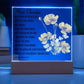 Baptism Gift Girl Personalized Baby Girl Acrylic Plaque Gift Nursery art Godchild Baptism Sign Dedication Gift Nursery Decor LED Night Light