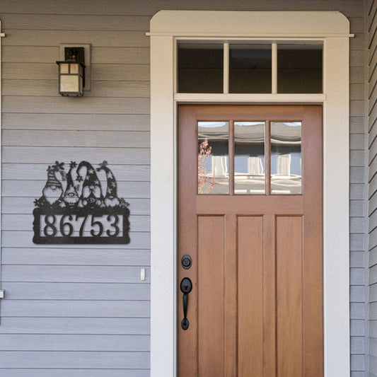 Gnome Address Sign - Steel Sign