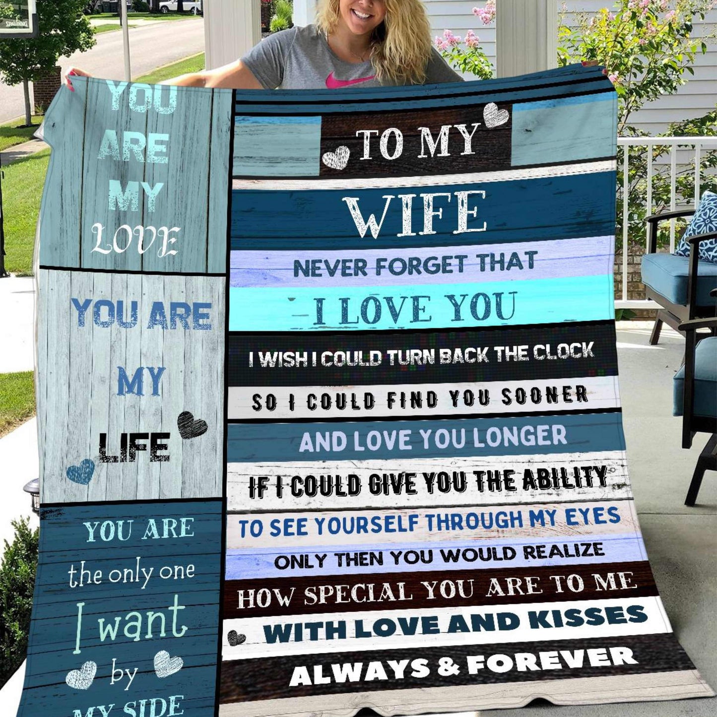 See you through My Eyes- Wife Blanket