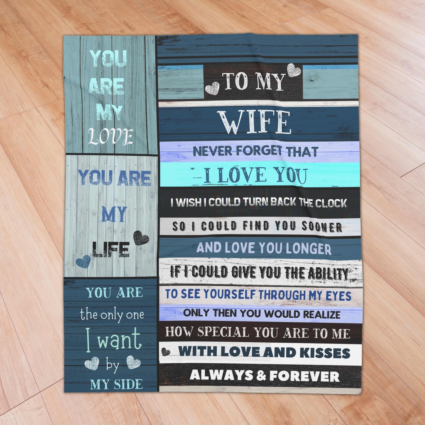 See you through My Eyes- Wife Blanket