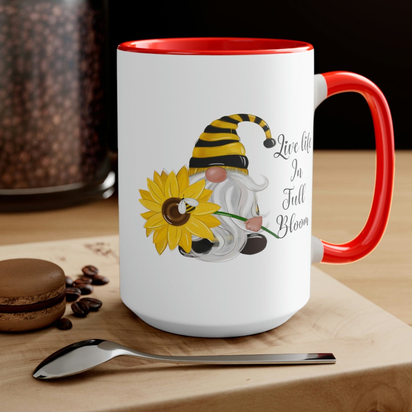 Garden Gnome Mug -Live life in full bloom