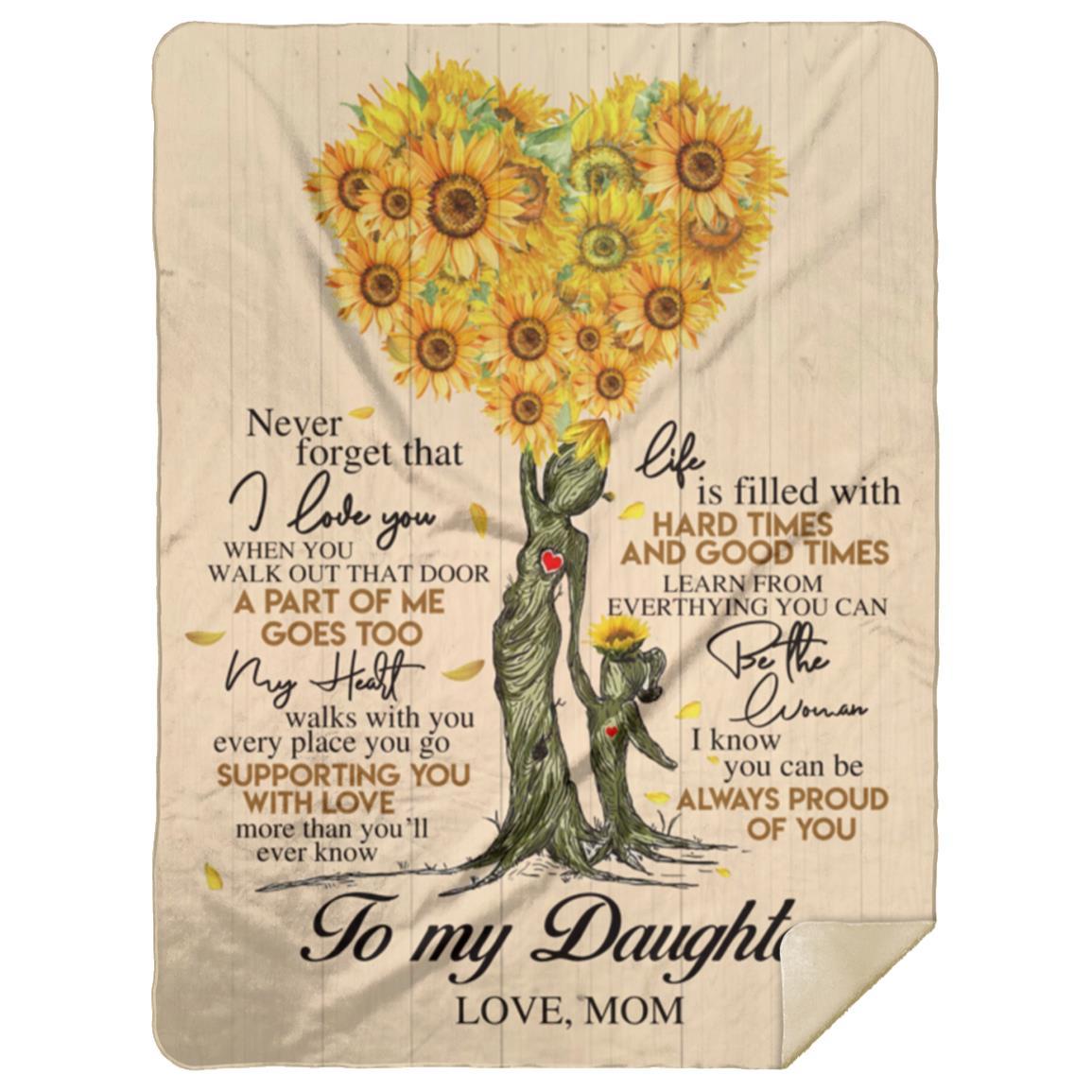 Sunflower Mom to Daughter Blanket