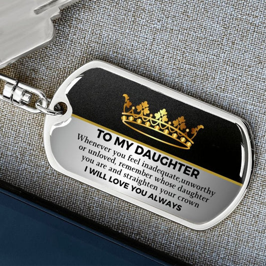 To my Daughter- Keychain