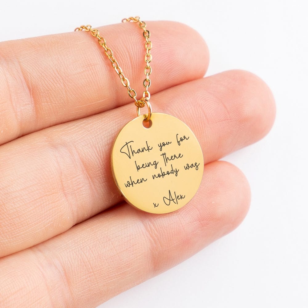 Best Mom Ever Personalized Handwriting necklace