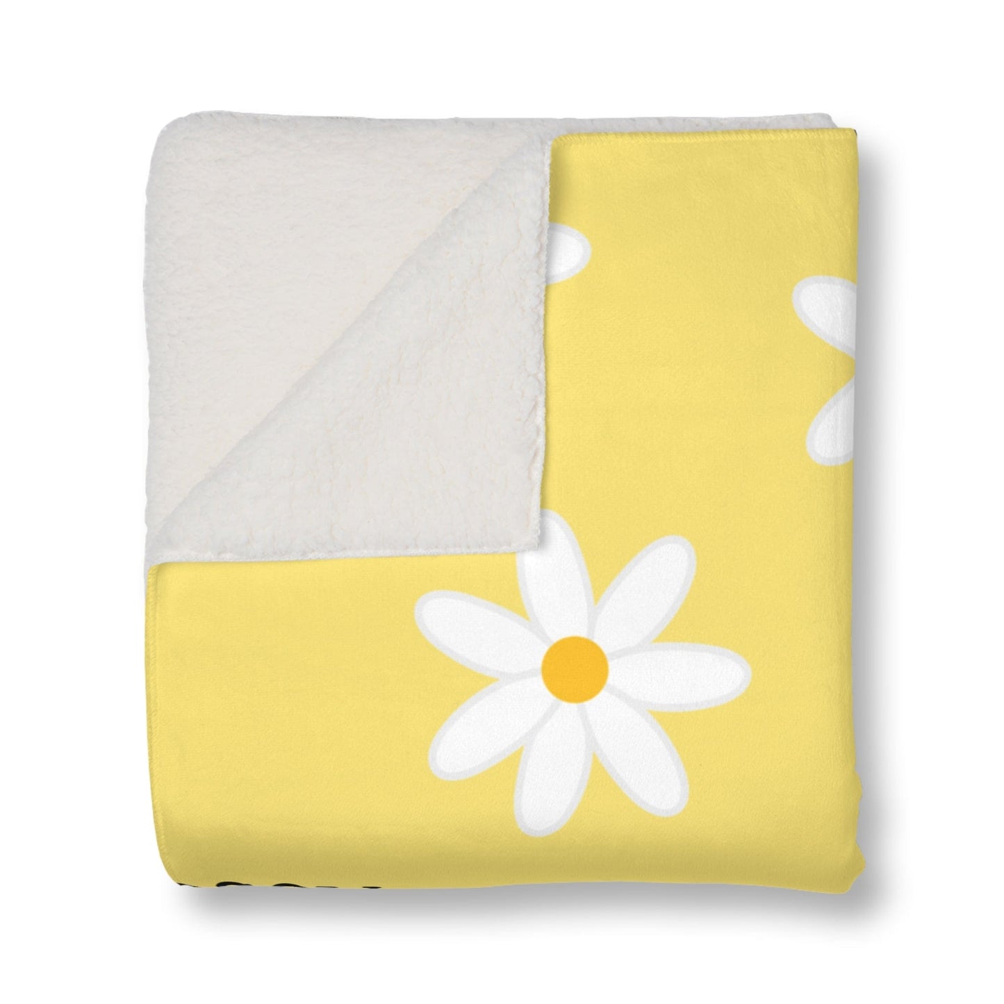 Personalized Name Daisies Blanket