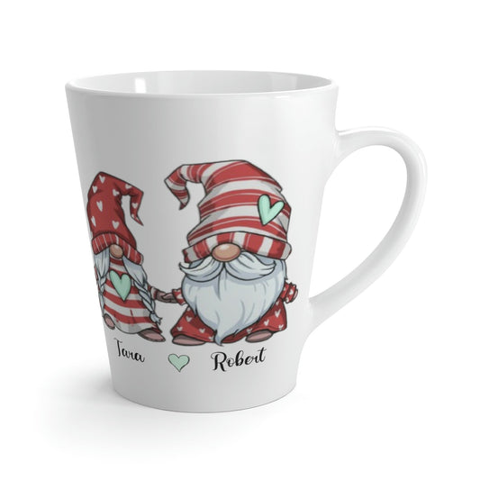 Mr and Mrs Gnome Couple Latte Mug