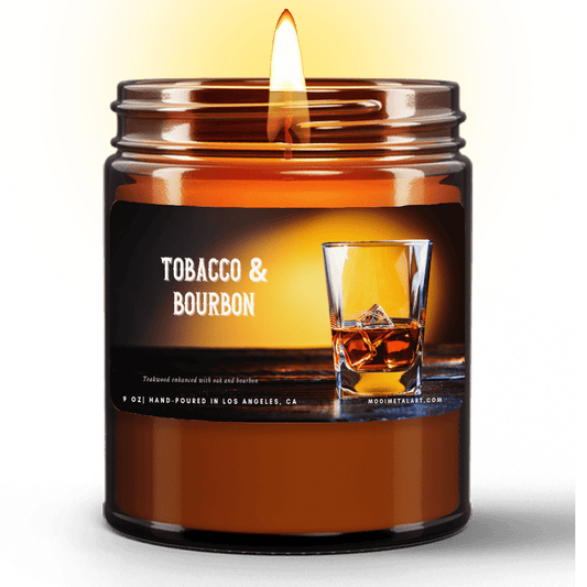 Tobacco & Bourbon Scented Candle (9oz)