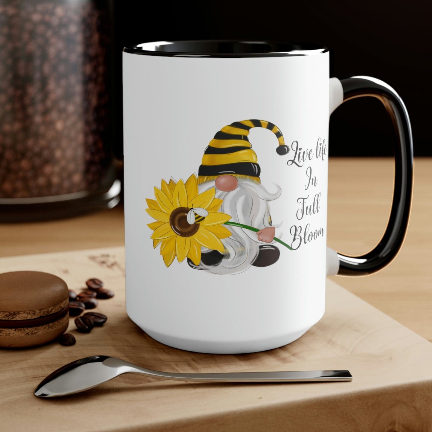 Garden Gnome Mug -Live life in full bloom