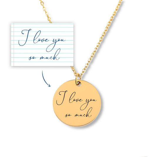Actual handwriting Mom Necklace, Handwriting on necklace, Mom necklace personalized, Mama Necklace Gold