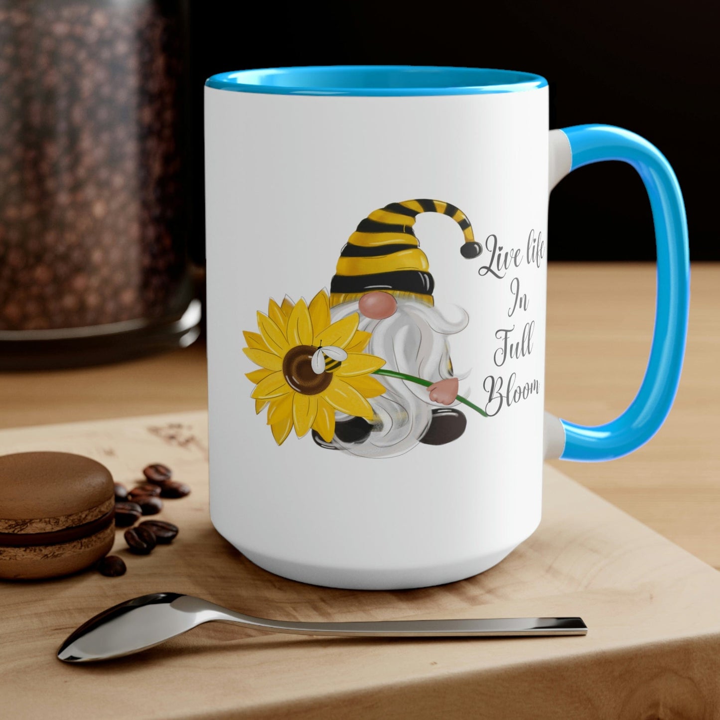 Garden Gnome Mug -Live life in full bloom