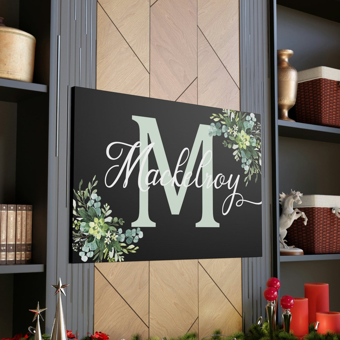 Personalized Custom Last Name/Family Name Canvas Wall Sign