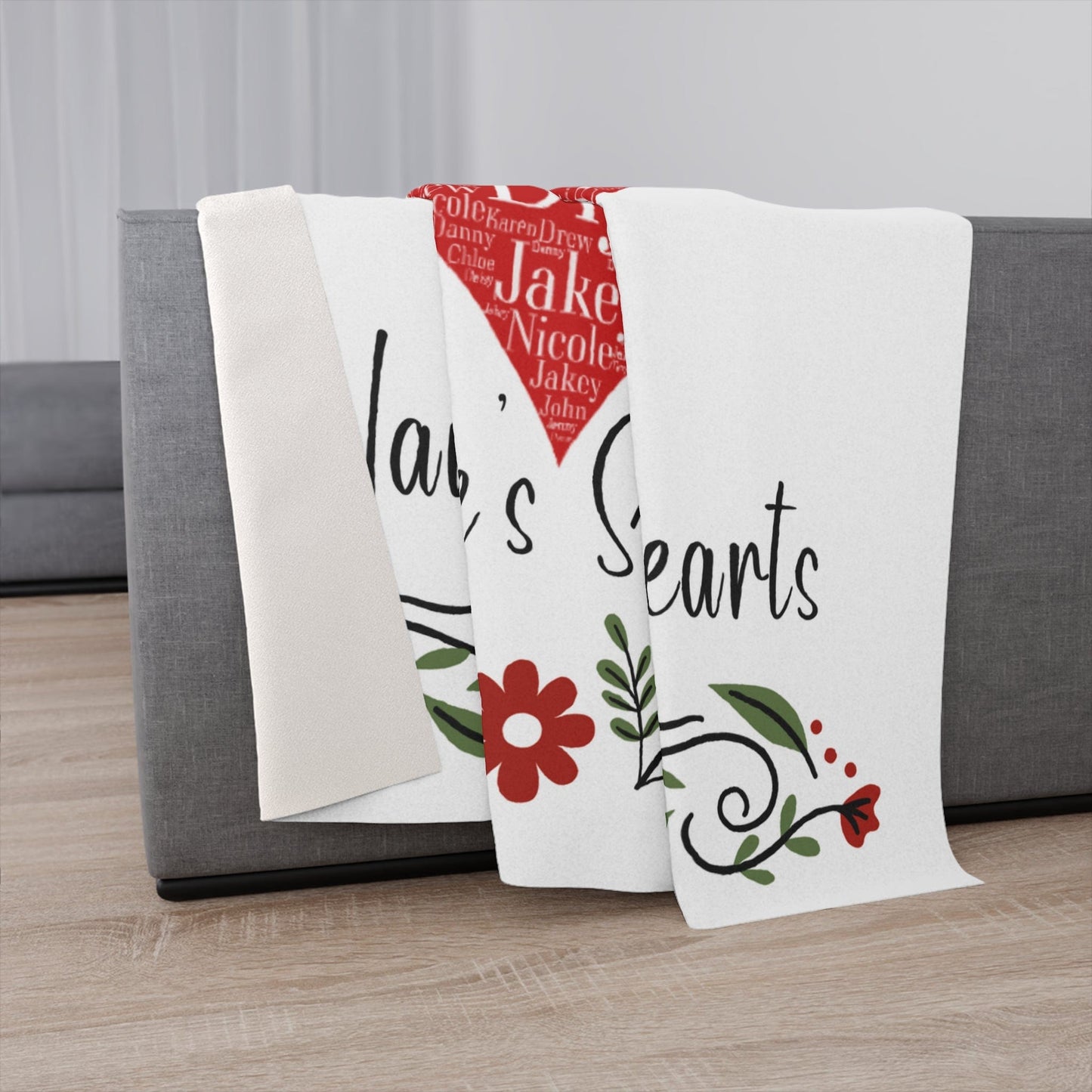 Personalized Grandparent from Grandkids Blanket