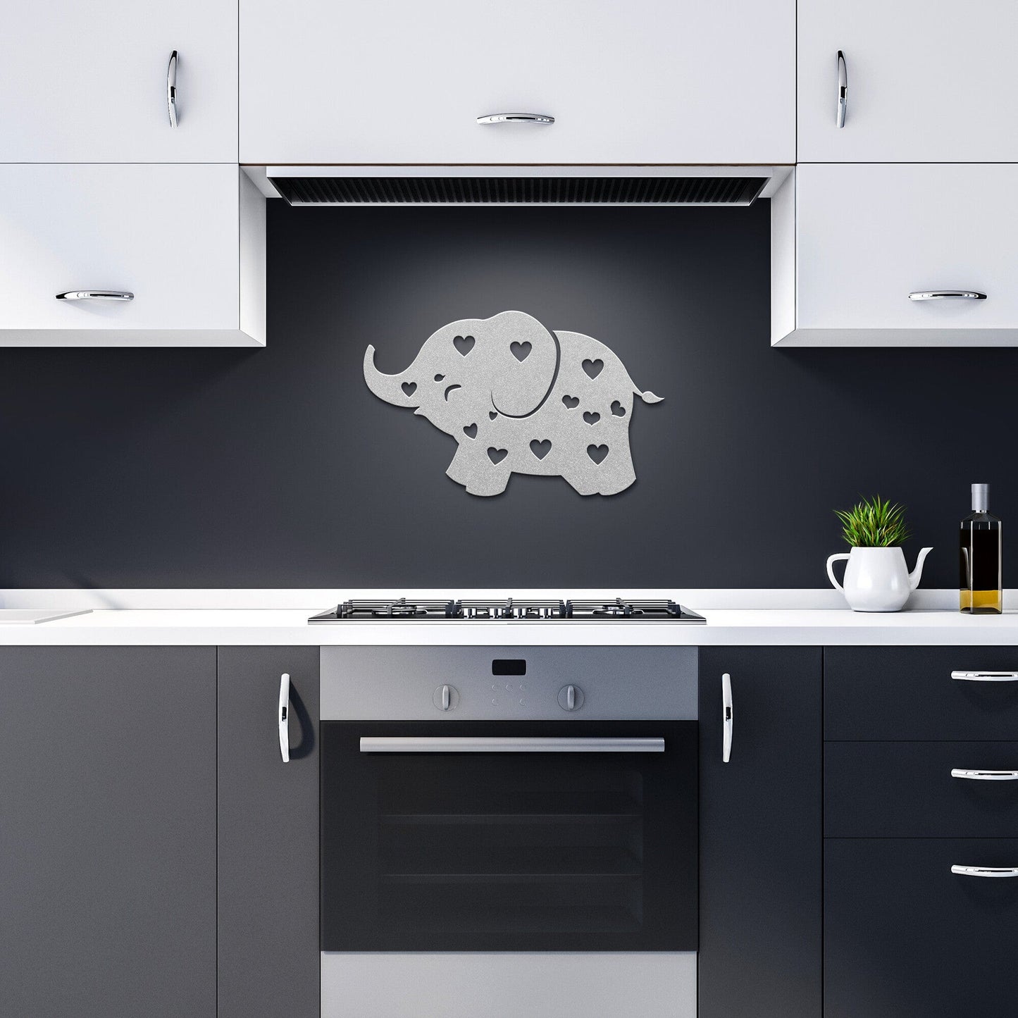 Baby Elephant Nursery Decorative Metal Wall art