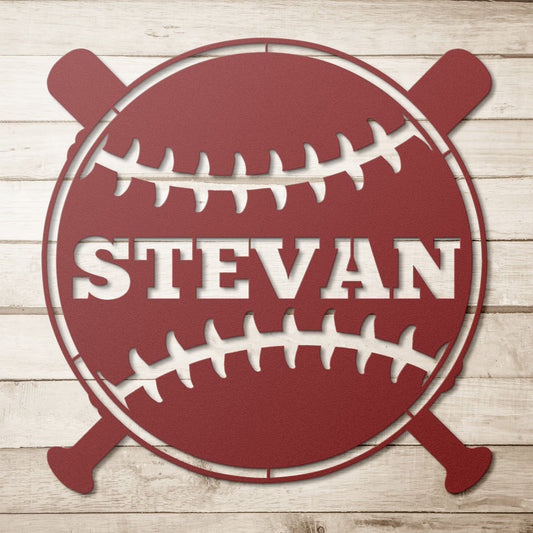 Baseball Custom metal wall art