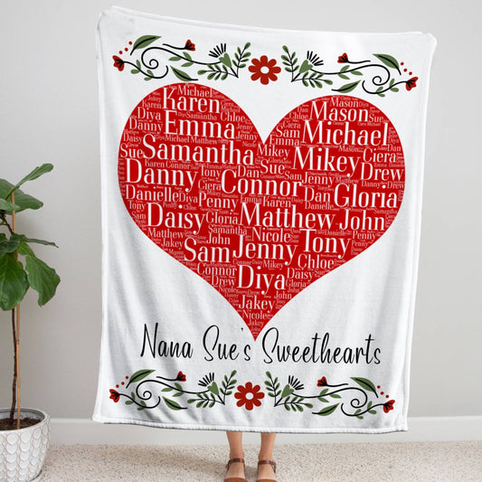 Personalized Grandparent from Grandkids Blanket