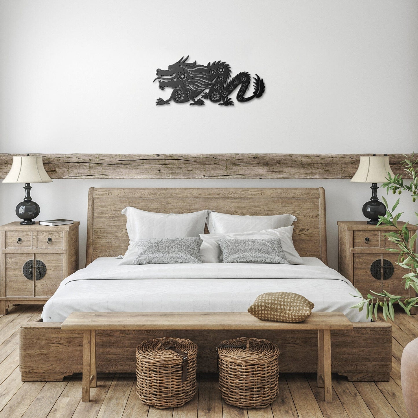 Chinese Dragon Metal wall or garden Art