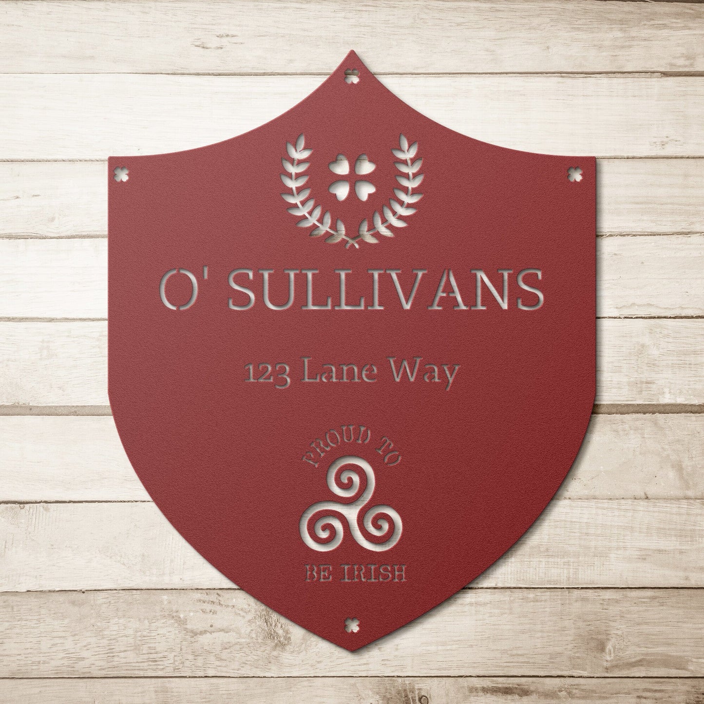 Personalized St Patrick's day sign