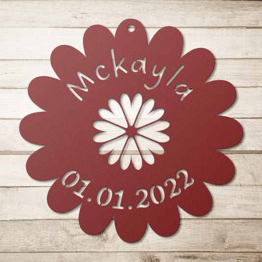 Personalized Metal Baby Name Signs