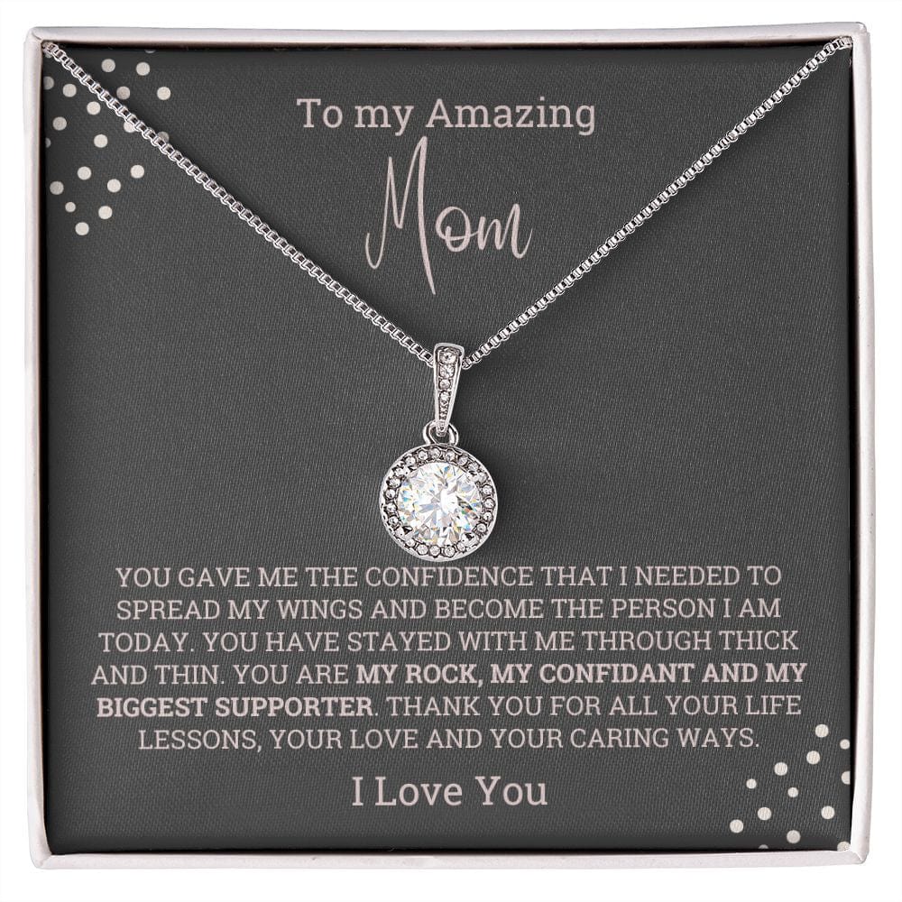 Amazing Mom Gift from Son/Daughter Necklace, Mother's day Meaningful unique gift, Birthday, Best Mom ever jewelry present, Gift from child