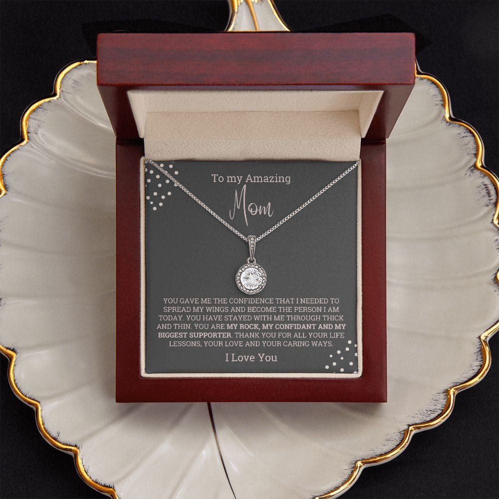 Amazing Mom Gift from Son/Daughter Necklace, Mother's day Meaningful unique gift, Birthday, Best Mom ever jewelry present, Gift from child