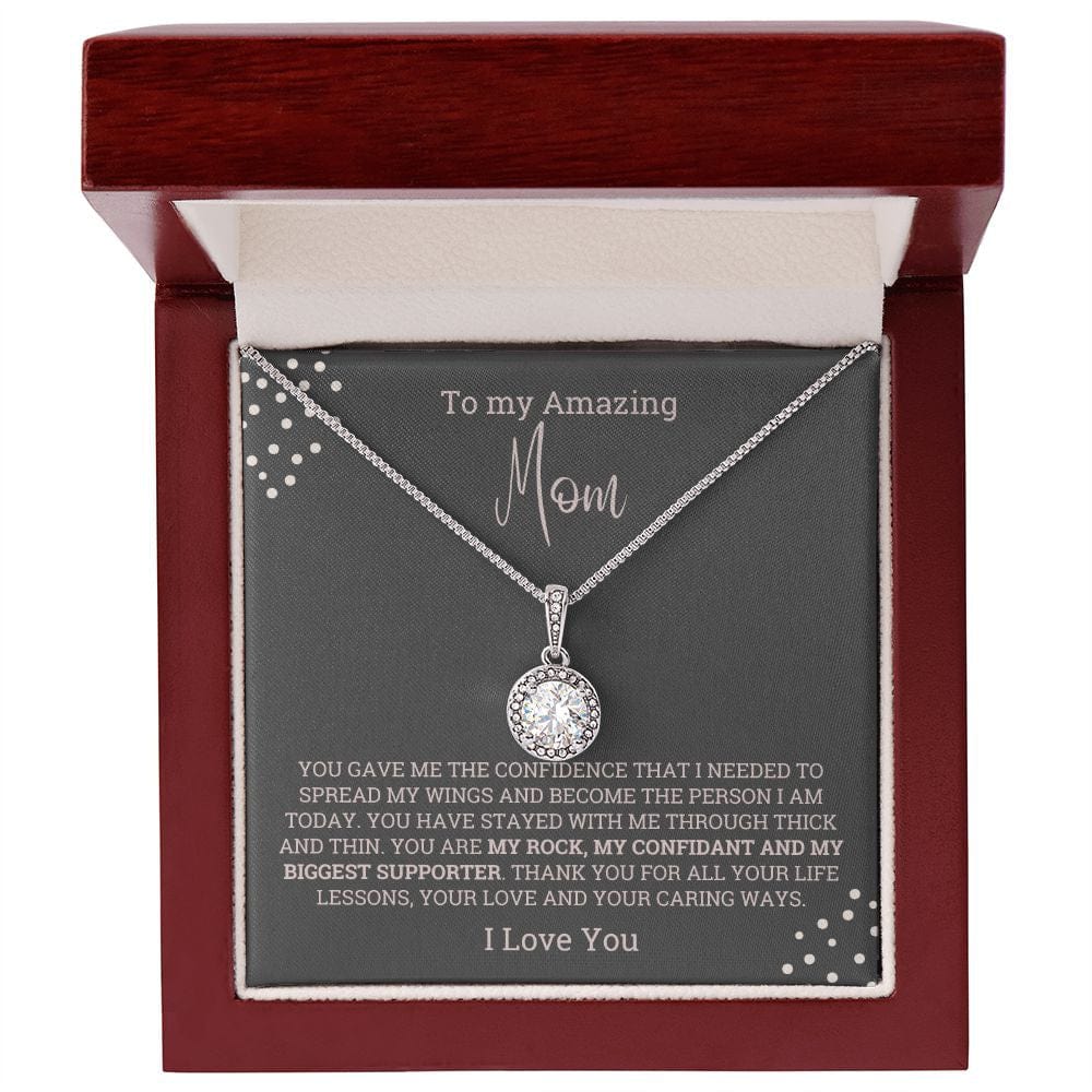 Amazing Mom Gift from Son/Daughter Necklace, Mother's day Meaningful unique gift, Birthday, Best Mom ever jewelry present, Gift from child