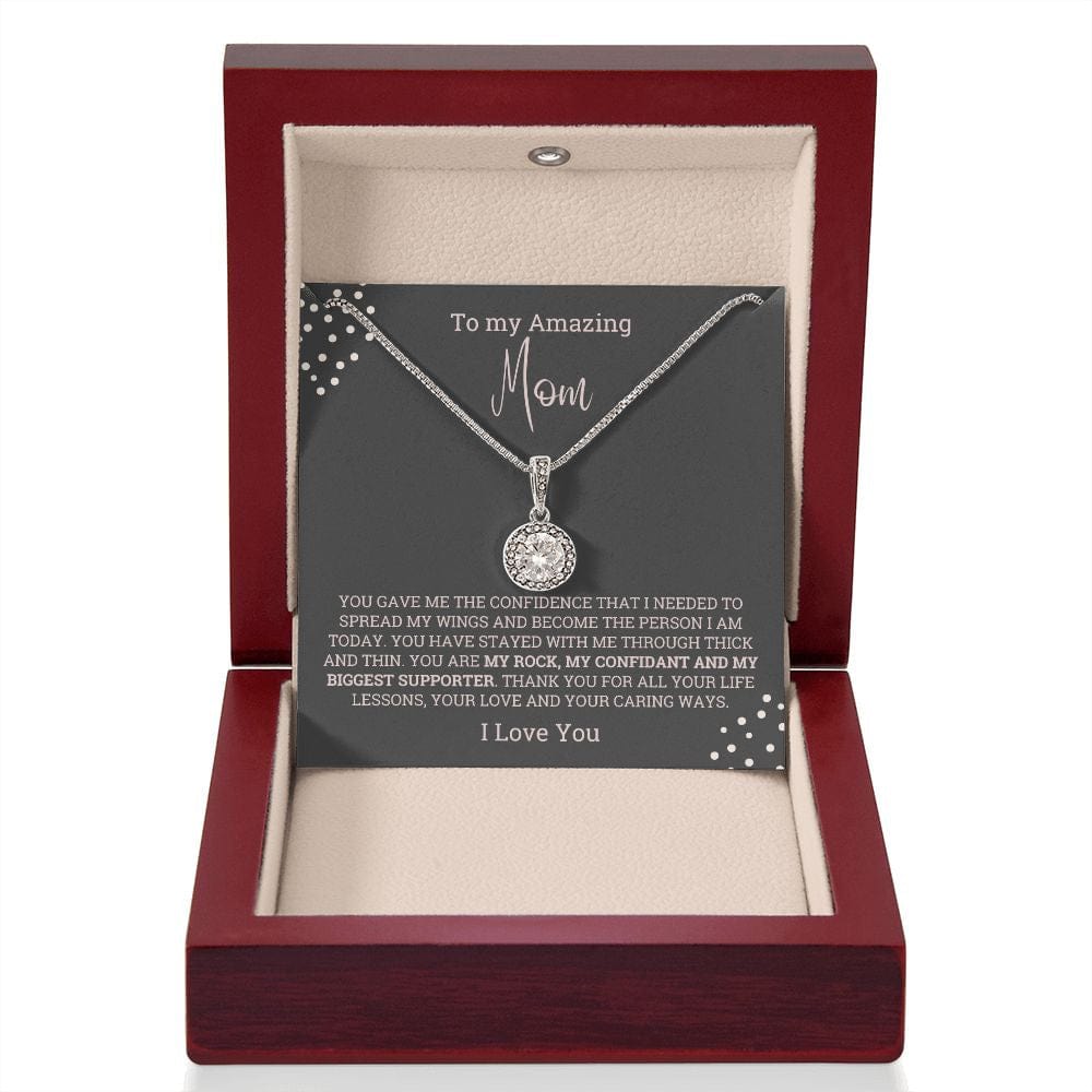 Amazing Mom Gift from Son/Daughter Necklace, Mother's day Meaningful unique gift, Birthday, Best Mom ever jewelry present, Gift from child