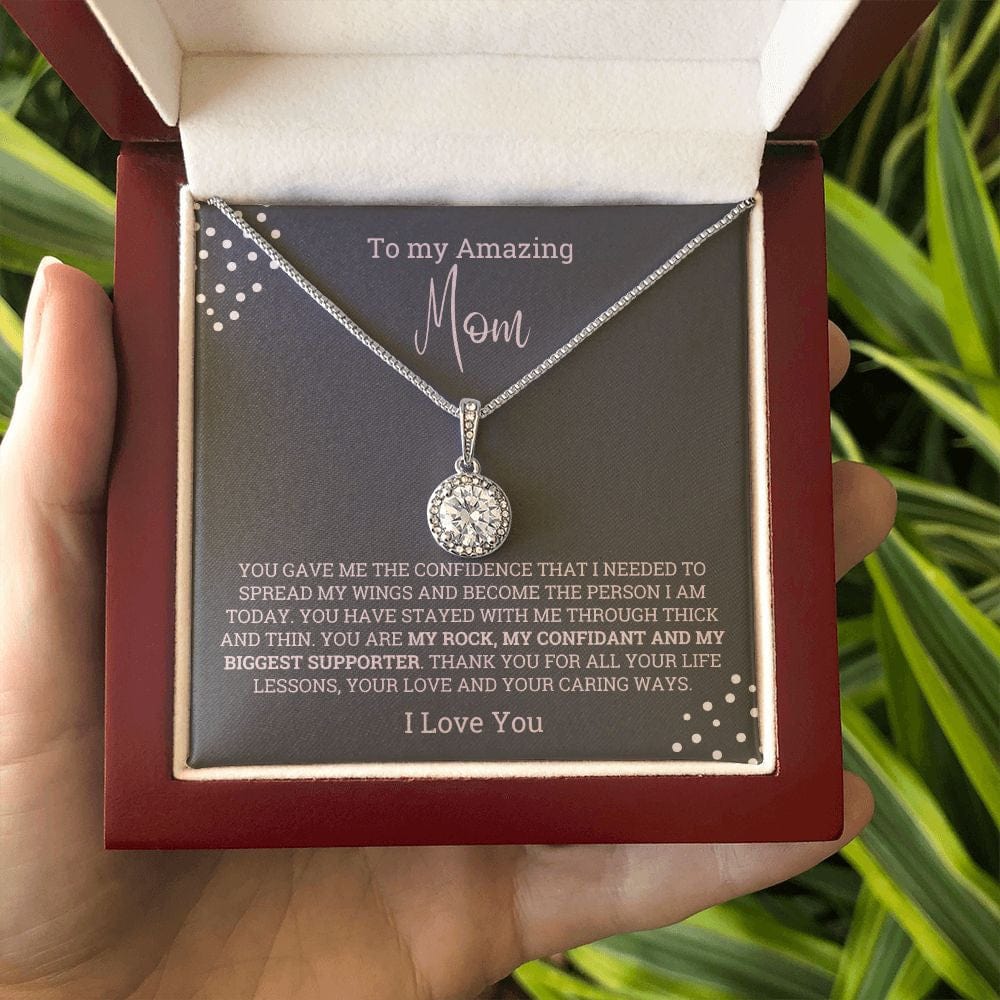 Amazing Mom Gift from Son/Daughter Necklace, Mother's day Meaningful unique gift, Birthday, Best Mom ever jewelry present, Gift from child