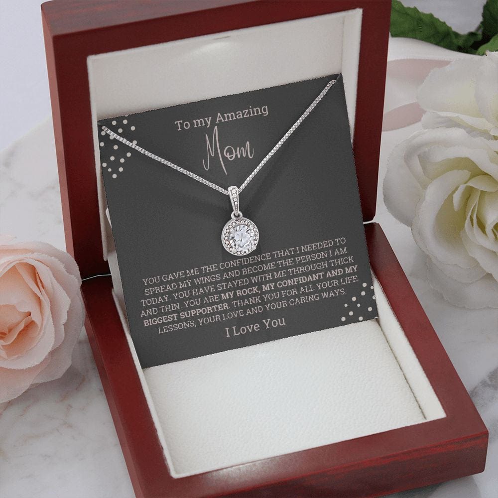 Amazing Mom Gift from Son/Daughter Necklace, Mother's day Meaningful unique gift, Birthday, Best Mom ever jewelry present, Gift from child