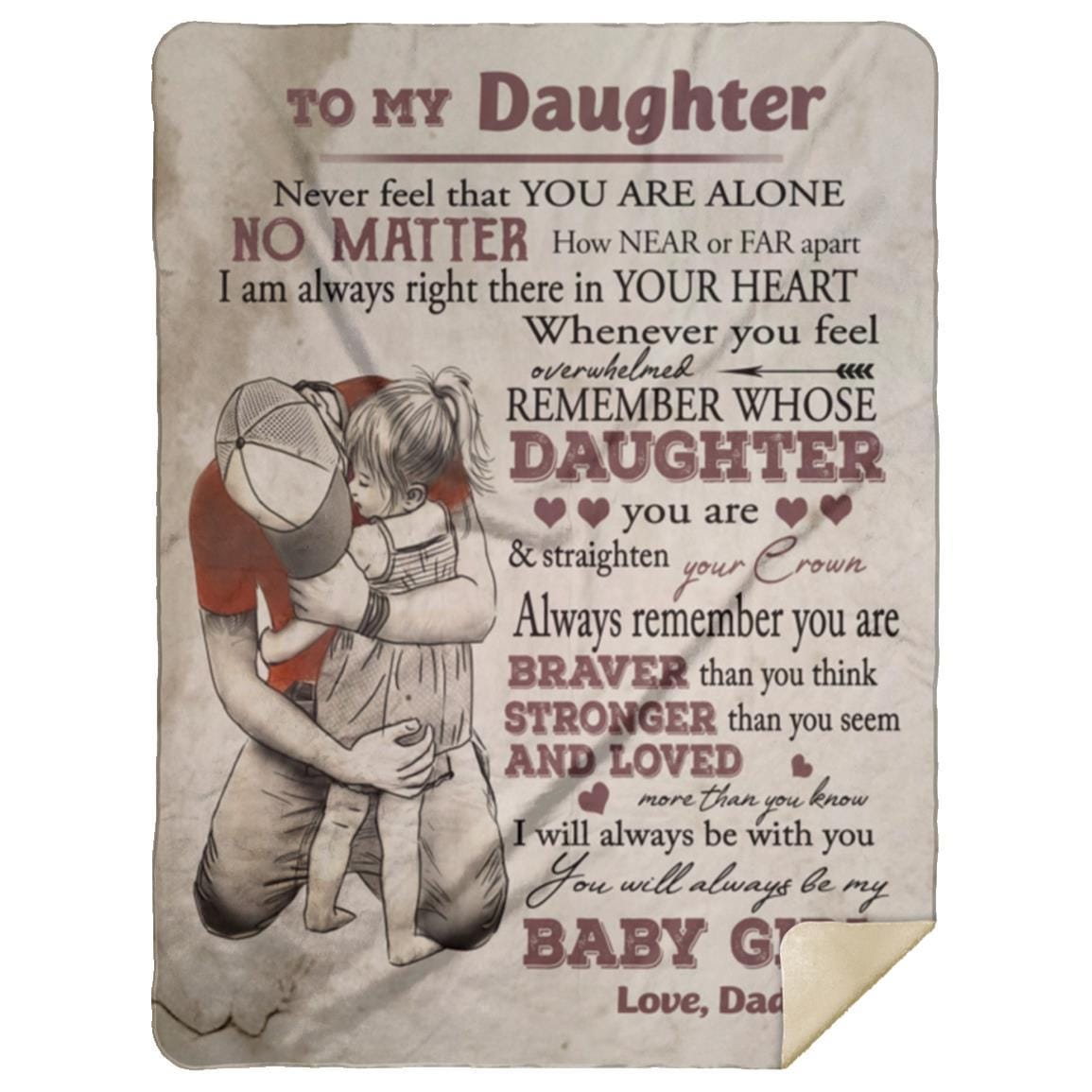 Straighten Your Crown Dad to Daughter Blanket