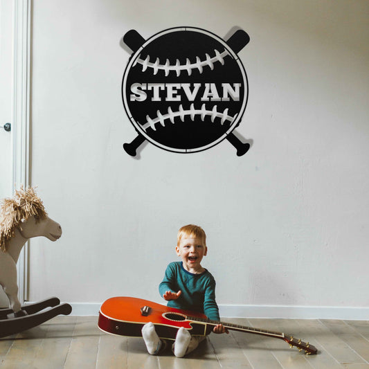 Baseball Custom metal wall art