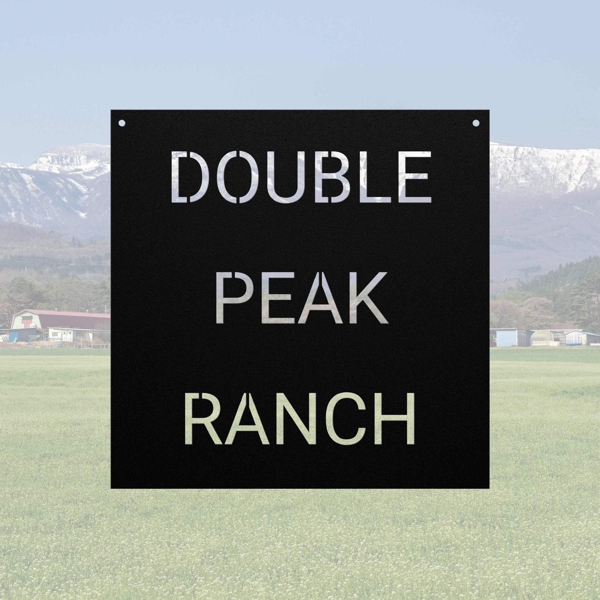 Ranch Entrance Sign- black