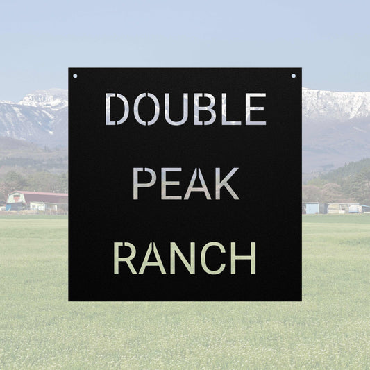 Ranch Entrance Sign- black