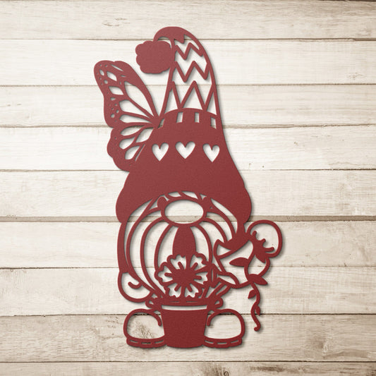 Gardner Gnome Garden Metal wall art